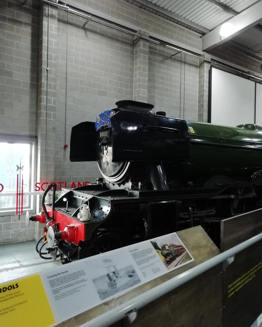 Ben on Train Siding: This is my first post! Here is flying Scotsman at the national railway museum, York, taken a few years ago!