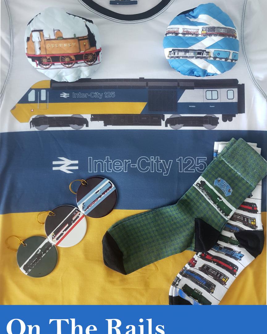 On The Rails on Train Siding: On The Rails draws #trains & transport icons which we use to create bespoke products, like tea towels, ornaments, socks,
facemasks and...