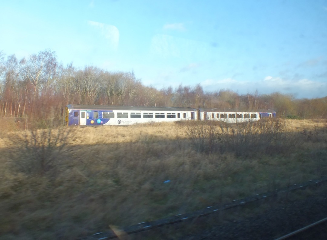Whistlestopper on Train Siding: Northern class 156/4 No. #156471 approaching Carlisle Petteril Bridge Junction on Thursday 21st December 2023 working 2N13
1023...