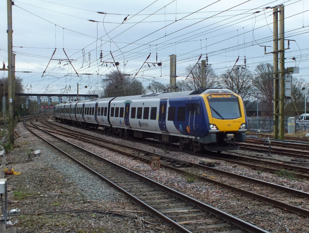 Whistlestopper on Train Siding: A selection of photos of Northern class 331s at Preston on Tuesday 13th February 2024...