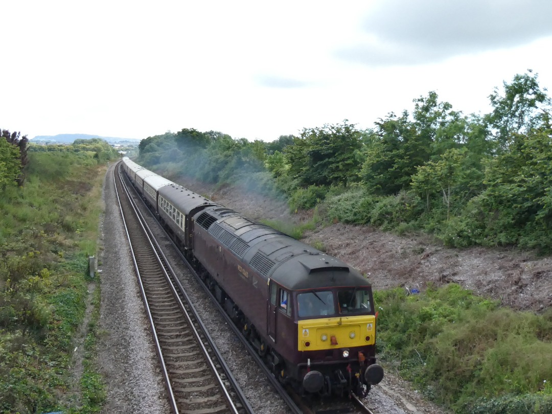 Thomas McCabe on Train Siding: 47802 operating the Northern Belle 1z40 Weymouth to Cardiff Central. Taken from Lorton bridge near Upwey.