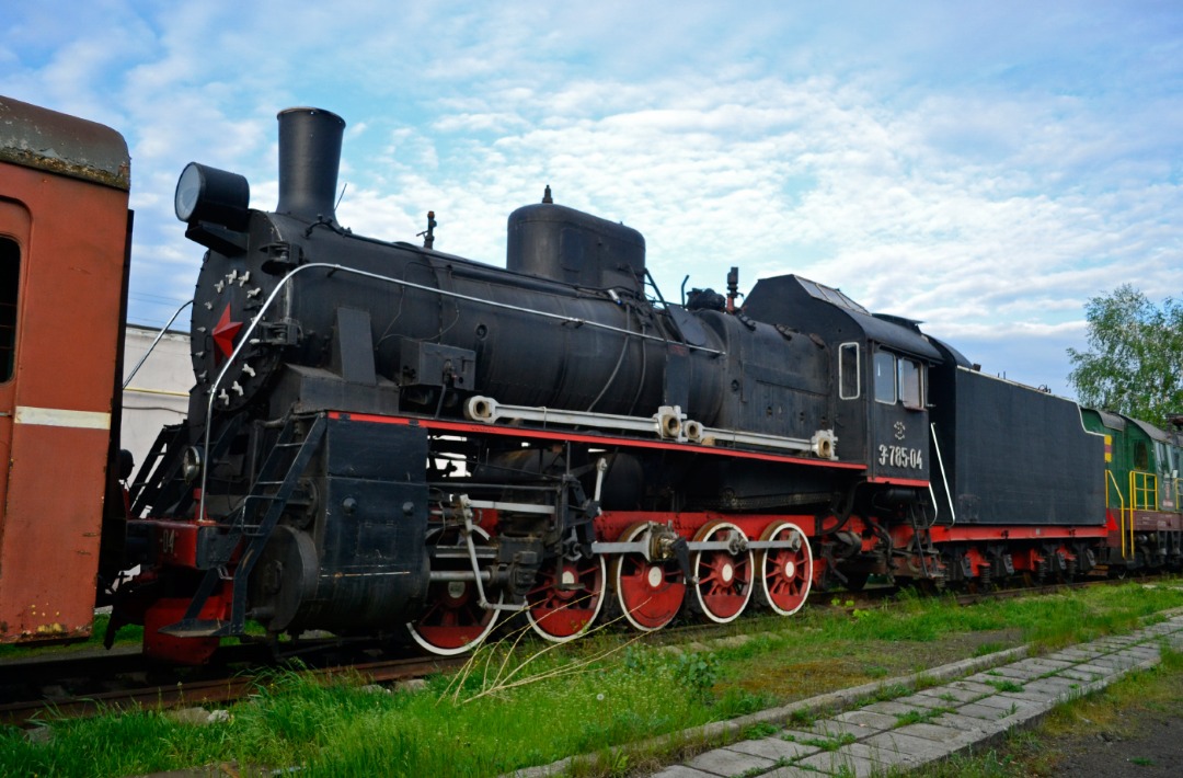 Yurko Slyusar on Train Siding: The steam locomotive Er785-04 at the depot name after Taras Shevchenko at the Smila city of the Cherkasy region of the Ukraine.
9.05.2015