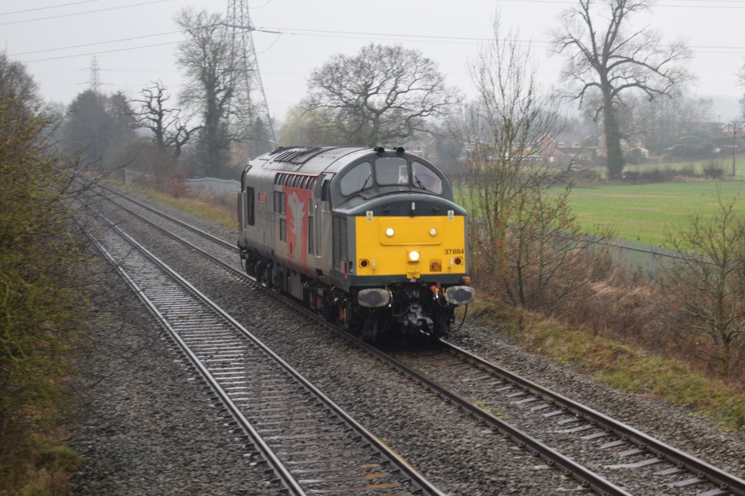 Hardley Distant on Train Siding: CURRENT: 37884 'Cepheus' passes Bonc yr Hafod Country Park between Ruabon and Wrexham today working the 0N38 10:42
Derby RTC to...