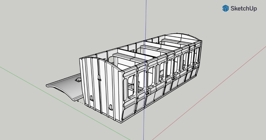 Hadren Railway on Train Siding: And just like that it's done! "That" being a redesign of my 4-wheeler carriage body from over a year ago, much
cleaner, more adaptable...