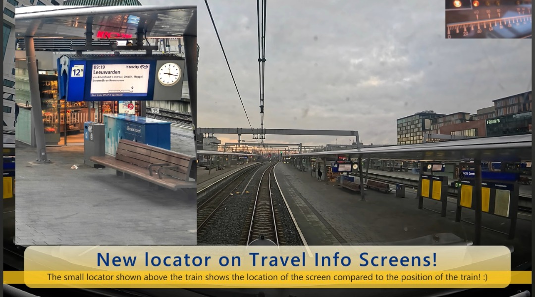 Machinist Stefan on Train Siding: Sinds enkele weken kun je op een aantal stations een locator tegenkomen op reisinformatieschermen. Wat betekent dit?