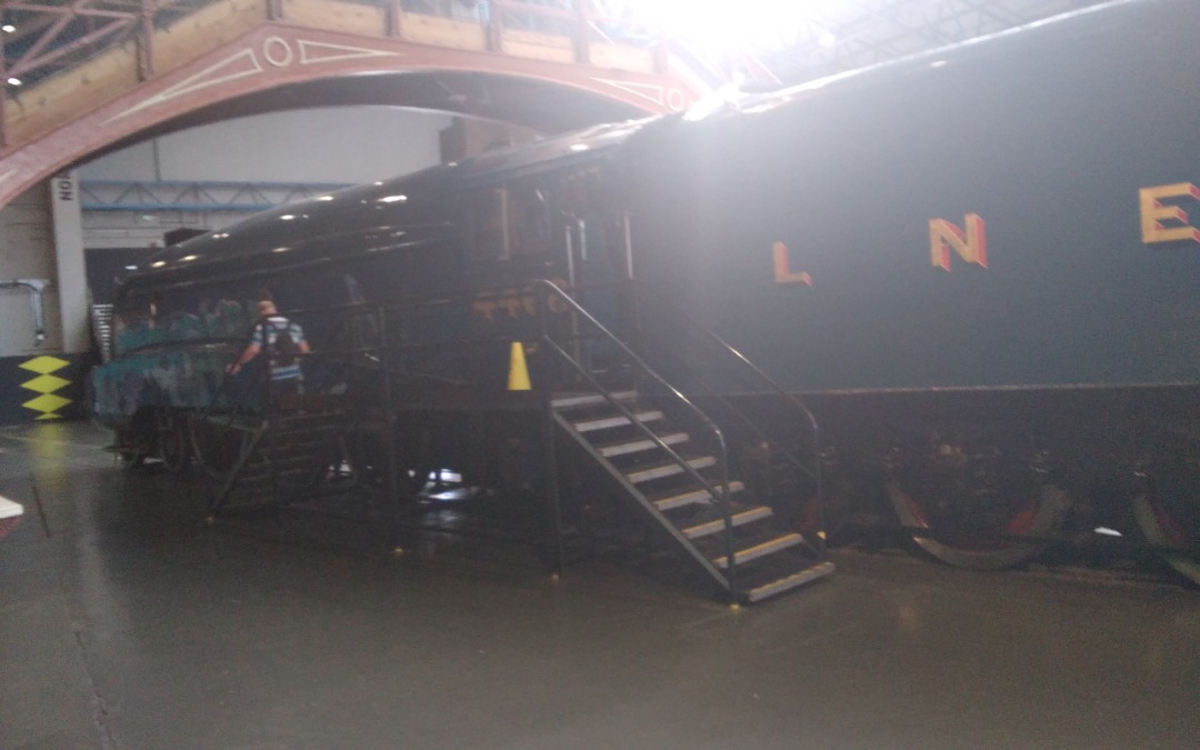 kieran harrod on Train Siding: LMS coronation class and LNER A4 class '4468 Mallard' today at York's national railway museum.