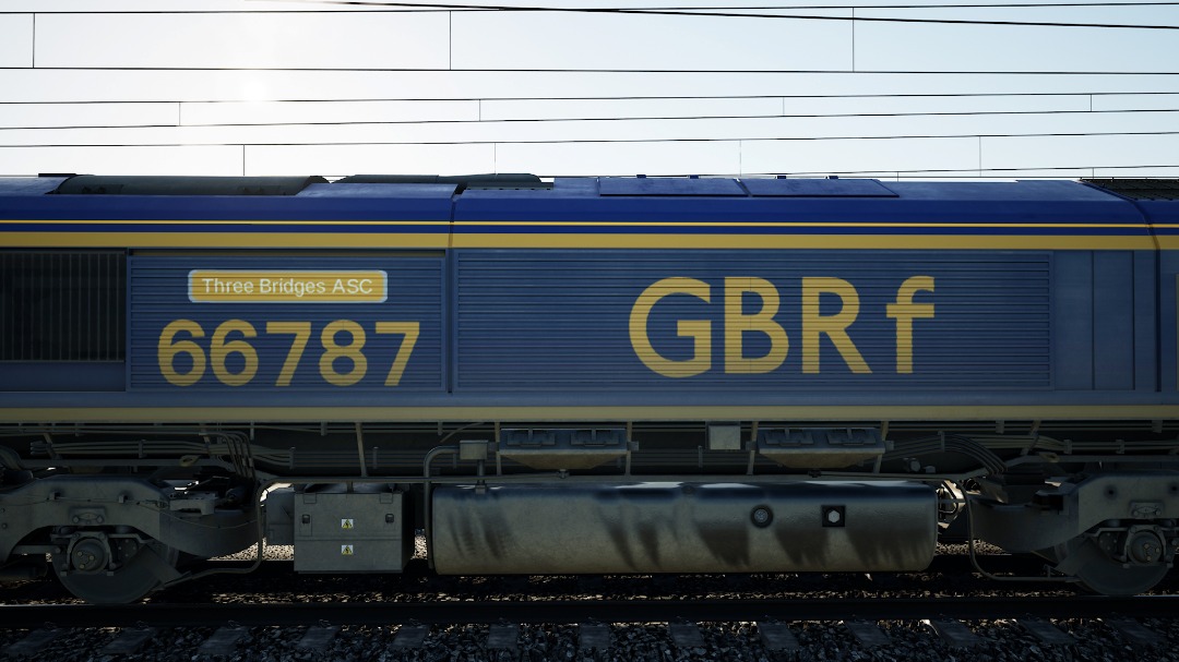 TrainGuy2008 🏴󠁧󠁢󠁷󠁬󠁳󠁿 on Train Siding: 66787 livery I made for the Class 66 in Train Sim World 4 - probably the best livery I've made
so far! 🙂