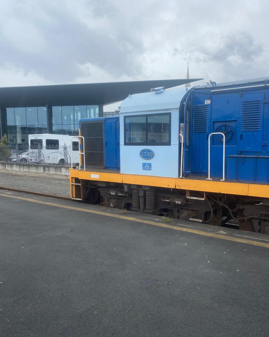 KiwirailSpotter on Train Siding: NZR DJ class locomotives owned by Dunedin railways sitting at the station getting ready for the trip through Tiare gorge and
back.