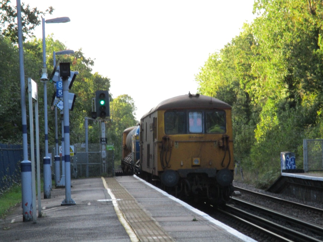 OfficiallyCharles on Train Siding: As promised, I saw 3W75 again! This time it had 73201 & 73119 on it! Photos taken at the beautiful station of Sydenham
Hill