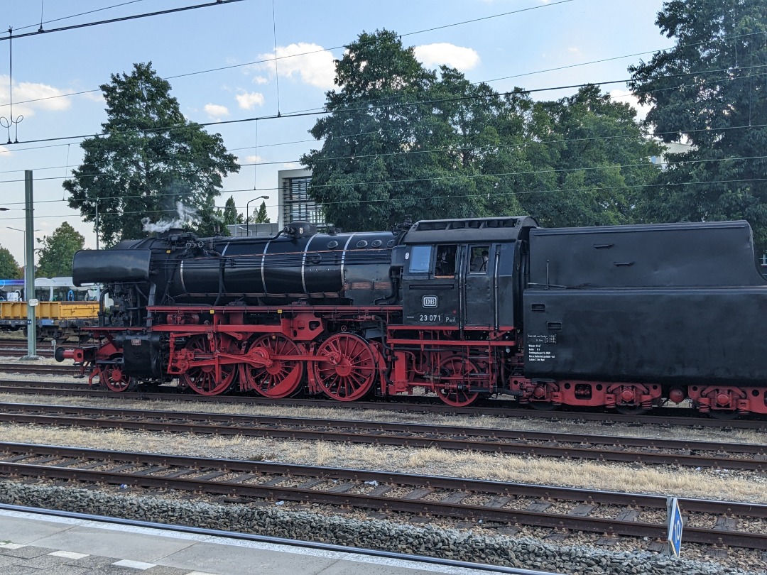 Erik Hendrix on Train Siding: A Baureihe 23 steam locomotive at the "Terug naar Toen" festival of the Veluwsche Stoomtrein Maatschappij (VSM). This
was the last type...