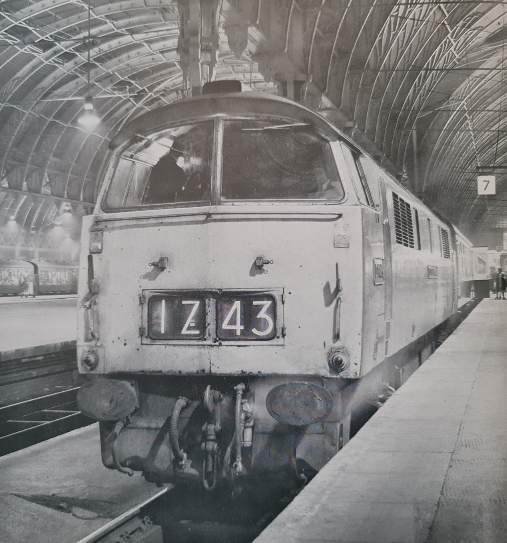 Chris van Veen on Train Siding: Friday 13th December, 1974, Paddington: I took this photo' of D1069 "Western Vanguard" at about 22.30hrs before
her departure at the...