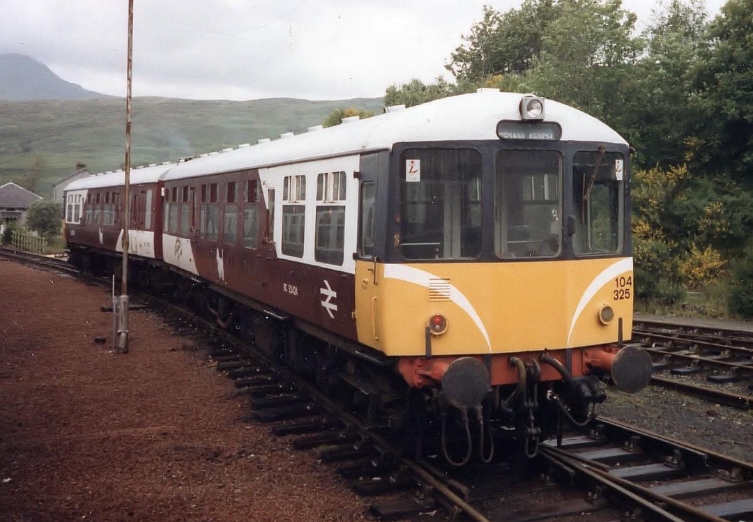 Inter City Railway Society on Train Siding: Class 104 53424 & 53434 'Mexican Bean' seen at Cranlarich on the 30th of June 1987.