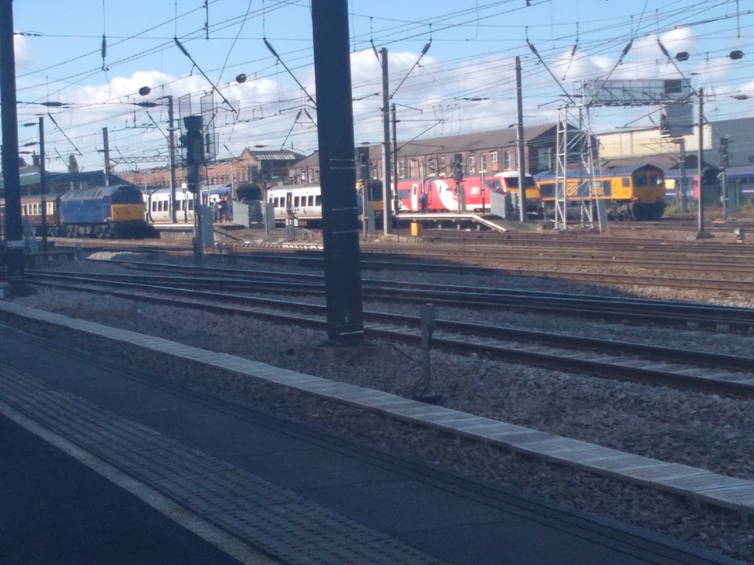 kieran harrod on Train Siding: A good early morning spotting at Doncaster. Saw a special charter train of two 47 classes hauling northern belle coaches as well
as them...